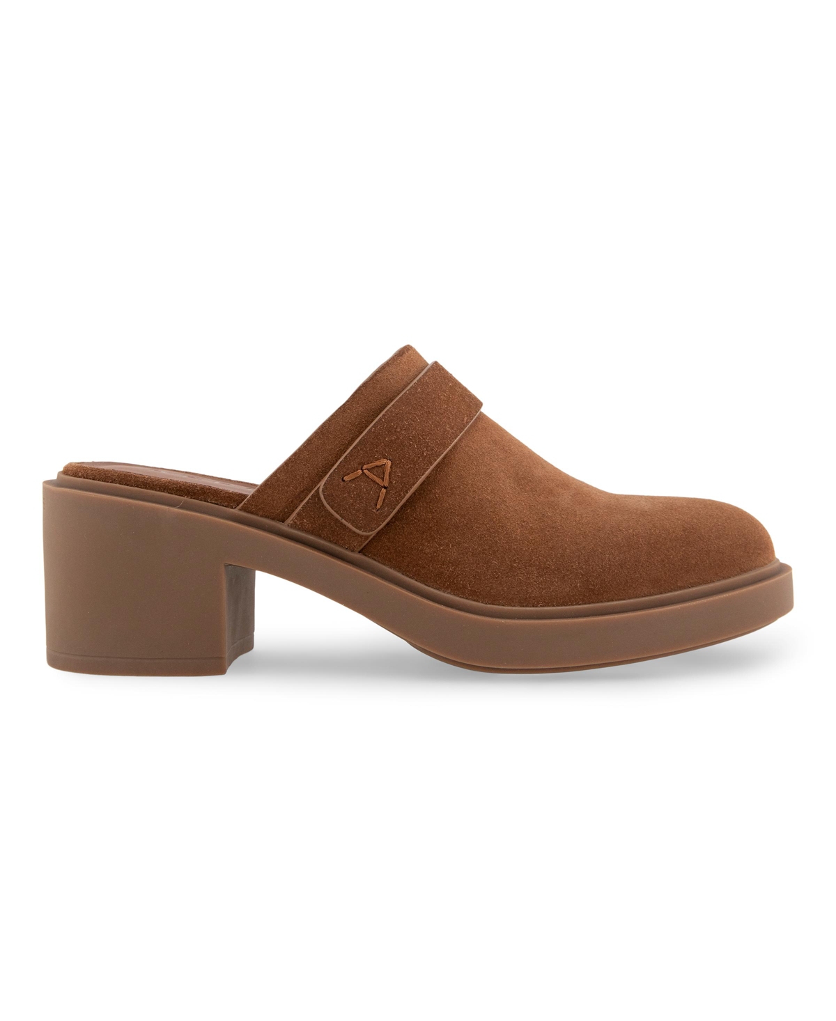 AEROSOLES WOMEN'S GUNDA BLOCK HEEL MULES 