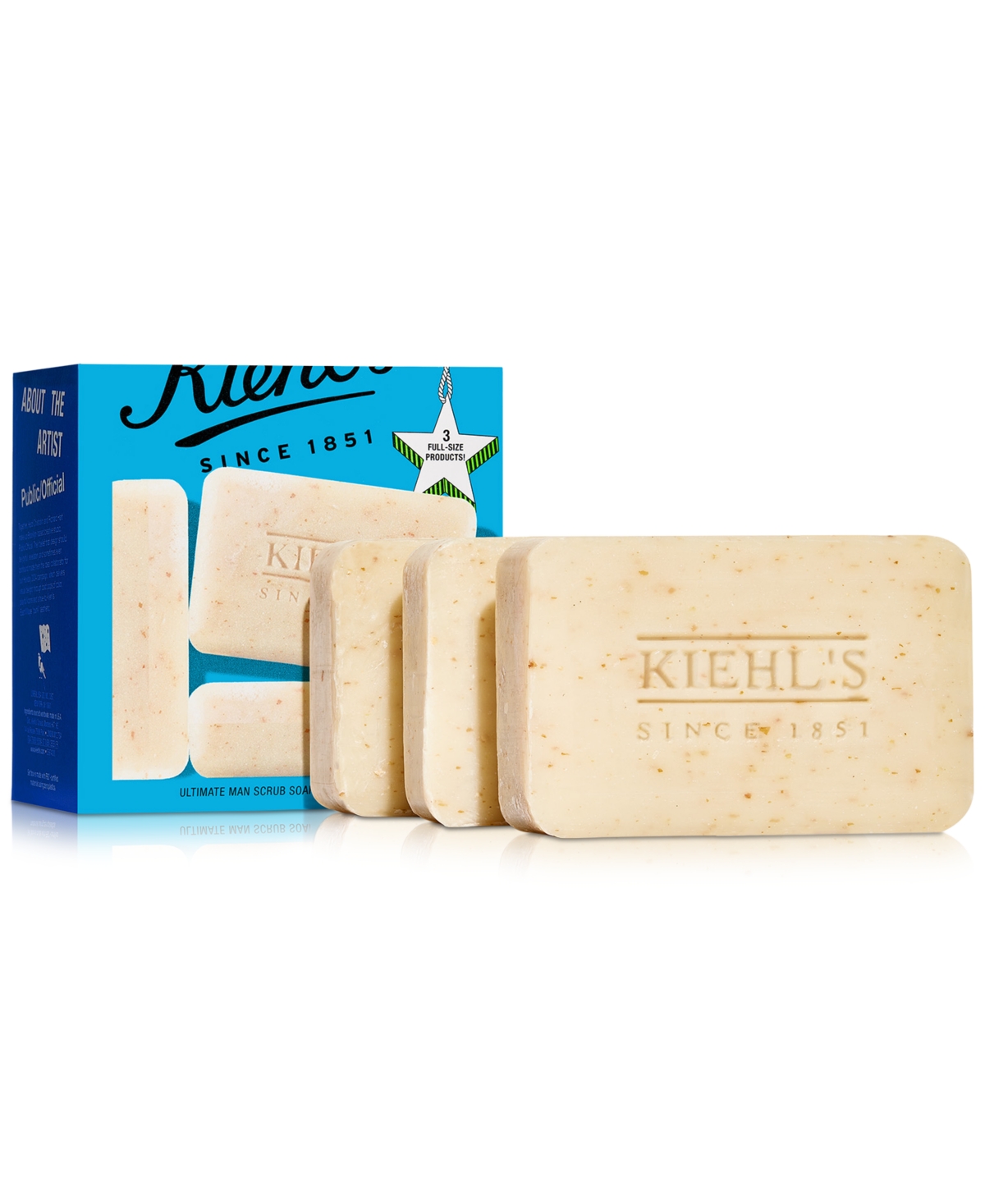 Kiehl's Since 1851 3-Pc. Ultimate Man Exfoliating Soap Set - Us Hol24