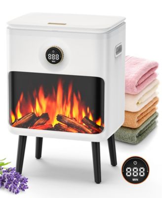 22L LED Display and Flame Effect, Fast Heating, Safety Lock, Timer, and Fragrance Disc Design Electric Towel Warmer Bucket