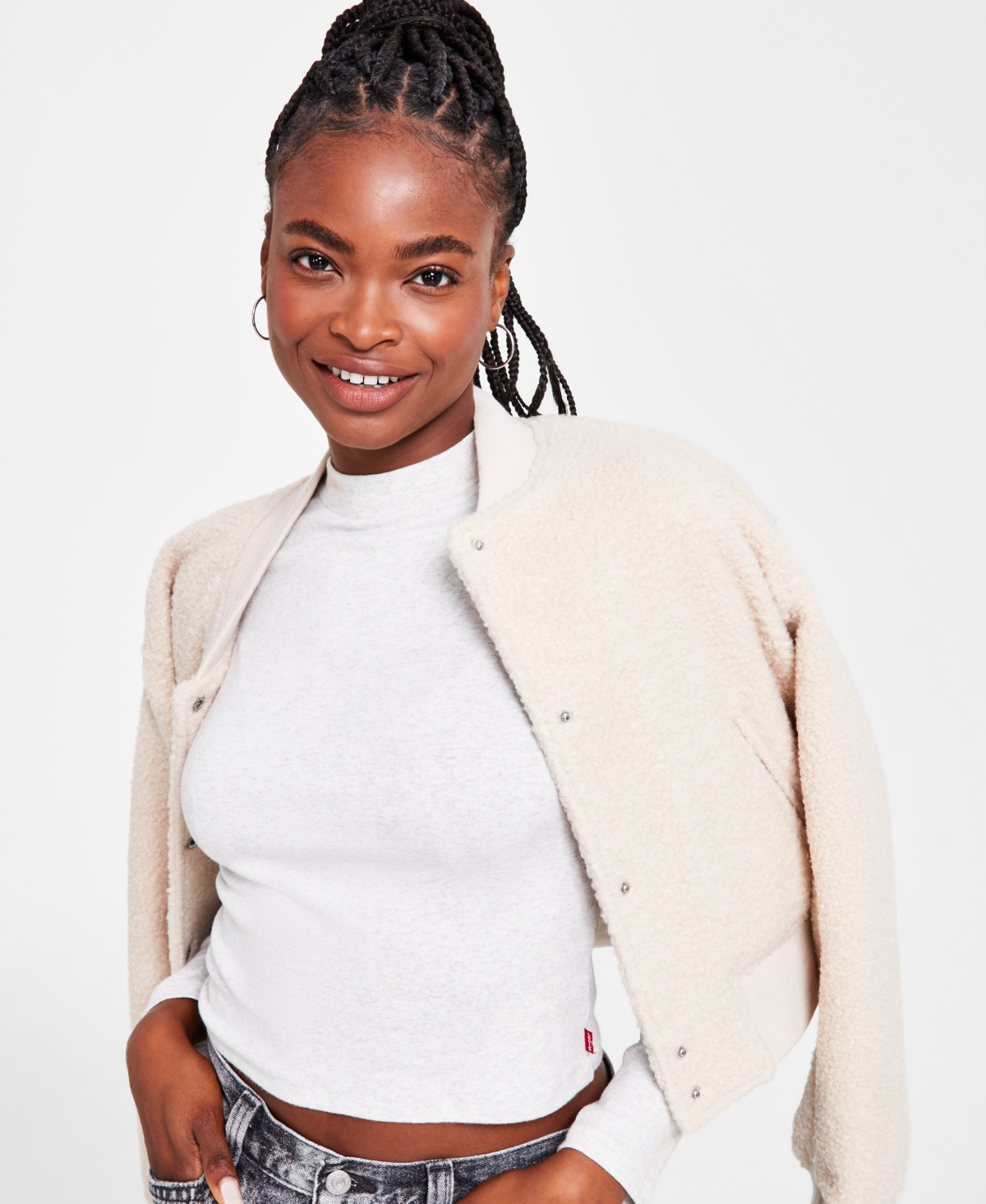 Levi's Women's Effortless Mock Neck Long-Sleeve T-Shirt