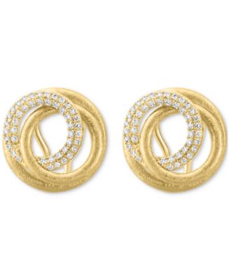 EFFY&reg; Diamond Spiral Statement Earrings (3/8 ct. t.w.) in 14k Gold