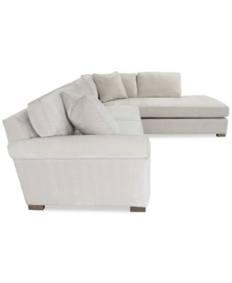 Marlyann 2-Pc. Fabric Roll Arm Sectional Sofa, Exclusively at Macy's
