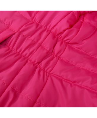 Girls Reversible Sherpa Fleece Puffer Jacket