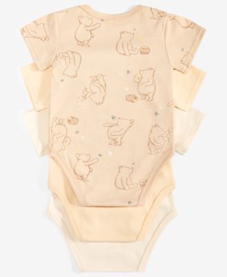 Baby Winnie-the-Pooh Bodysuits, 3 Pack