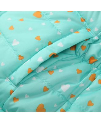 Girls Reversible Sherpa Fleece Puffer Jacket