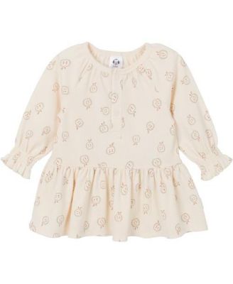 Baby Girls Long Sleeve Apples Dress