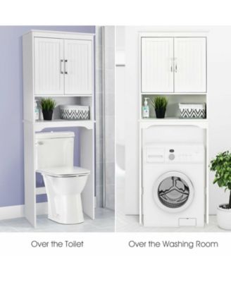 Over Toilet Space Saver Bathroom Organizer with Storage Cabinet