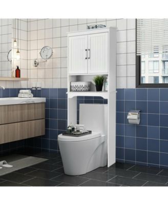 Over Toilet Space Saver Bathroom Organizer with Storage Cabinet