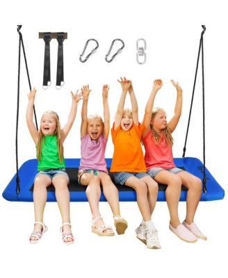 700lb Giant 60'' Platform Tree Swing Outdoor w/ 2 Hanging Straps