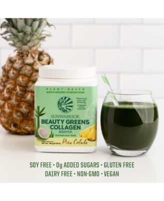 Collagen Powder with Biotin Probiotics & Hyaluronic Acid | Beauty Greens | Pina Colada