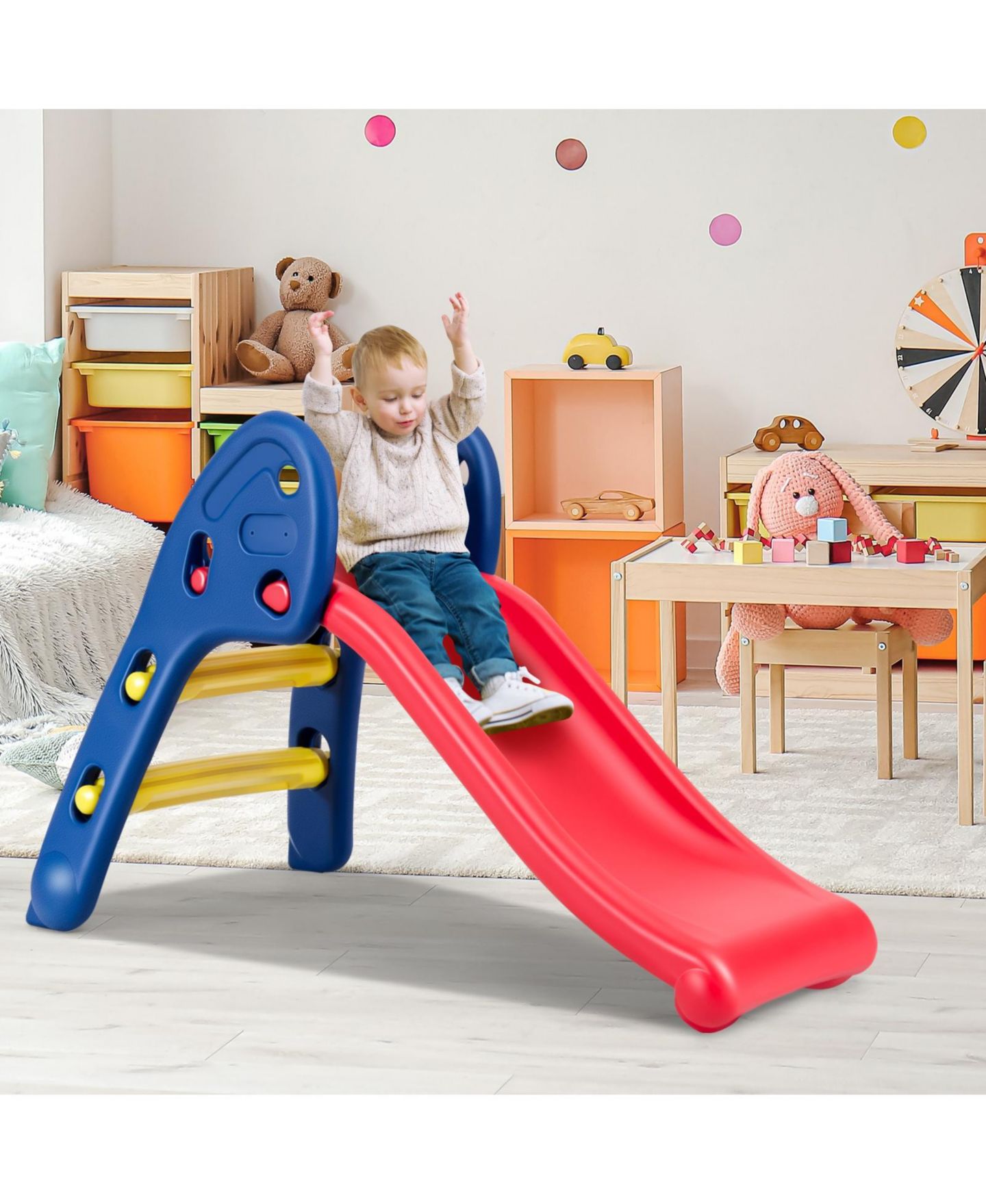 Детская игрушка INOLAIT 2 Step Children Folding Plastic Slide — фото 4