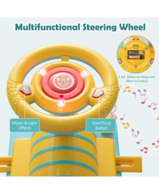 6V Electric Kids Ride On Train Motorized Train Toy w/ Track & 6 Wheels Green