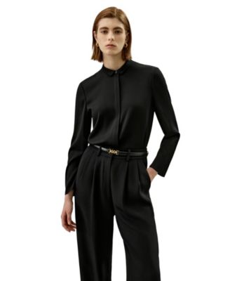 Women's Classic Collar Silk Shirt