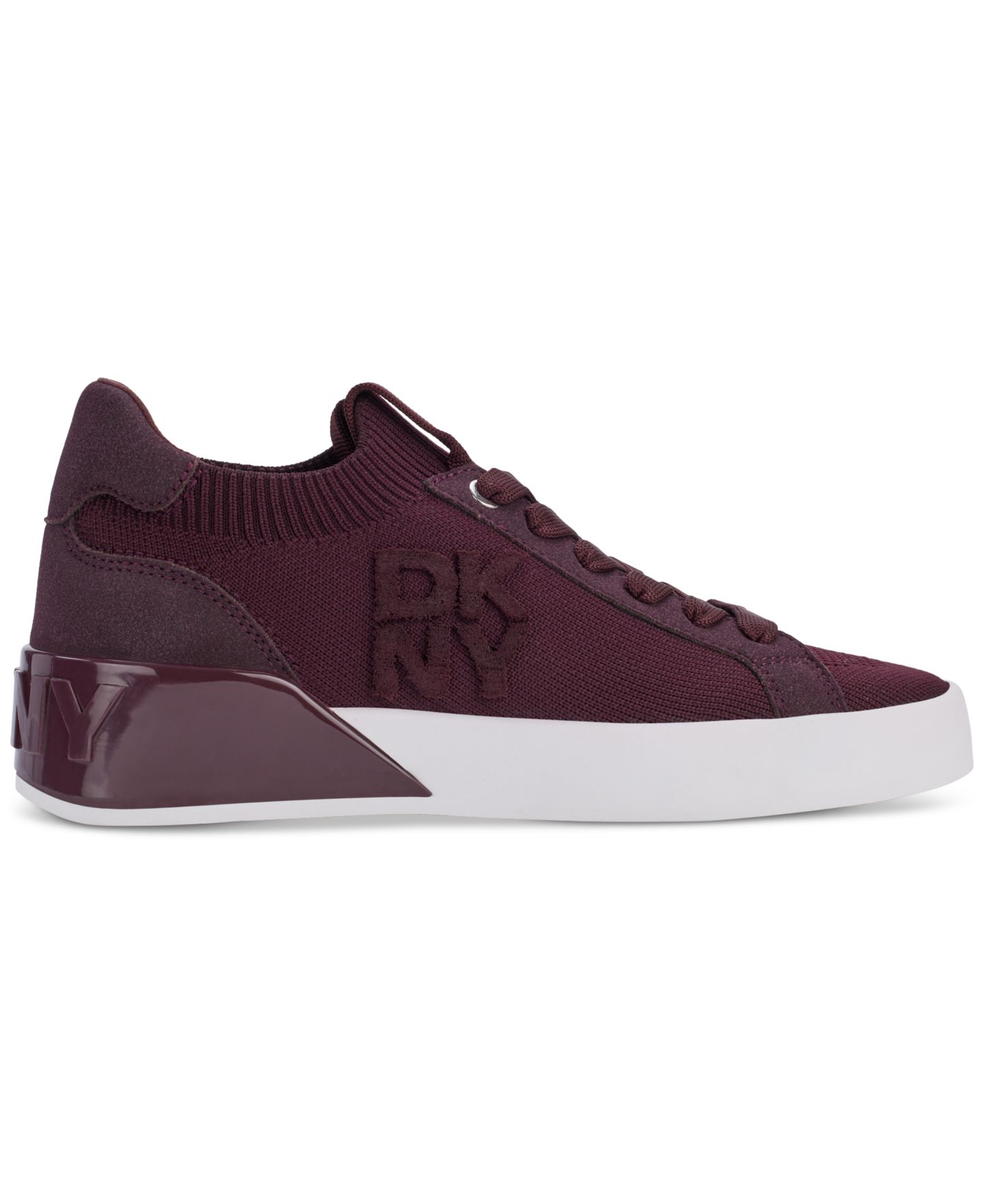 Женские кроссовки DKNY Mallory Lace-Up, цвет: Винный — фото 2