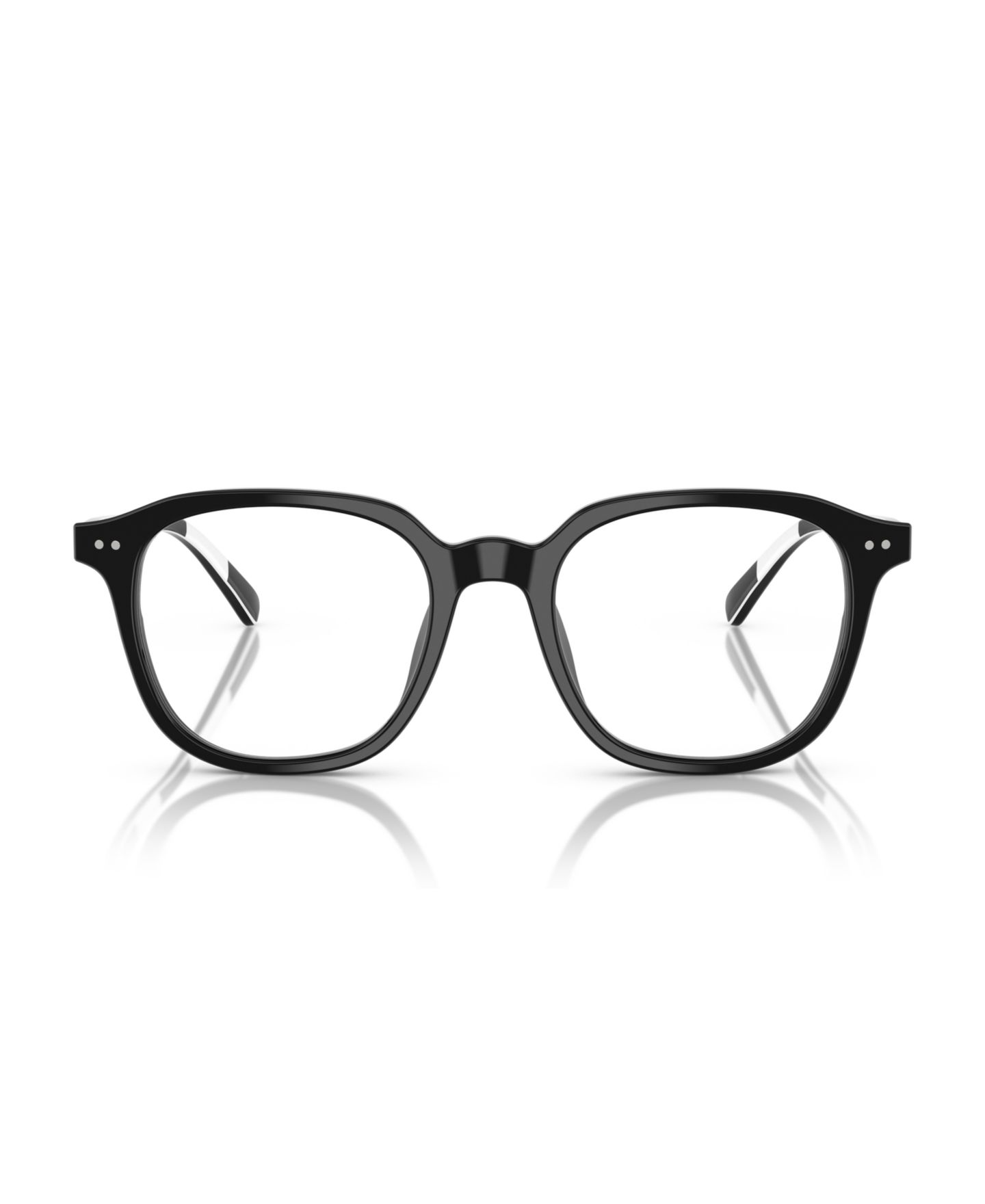 Мужские очки Polo Ralph Lauren Man Round Plastic PH2283U Eyeglasses, цвет: Блестящий чёрный — фото 2