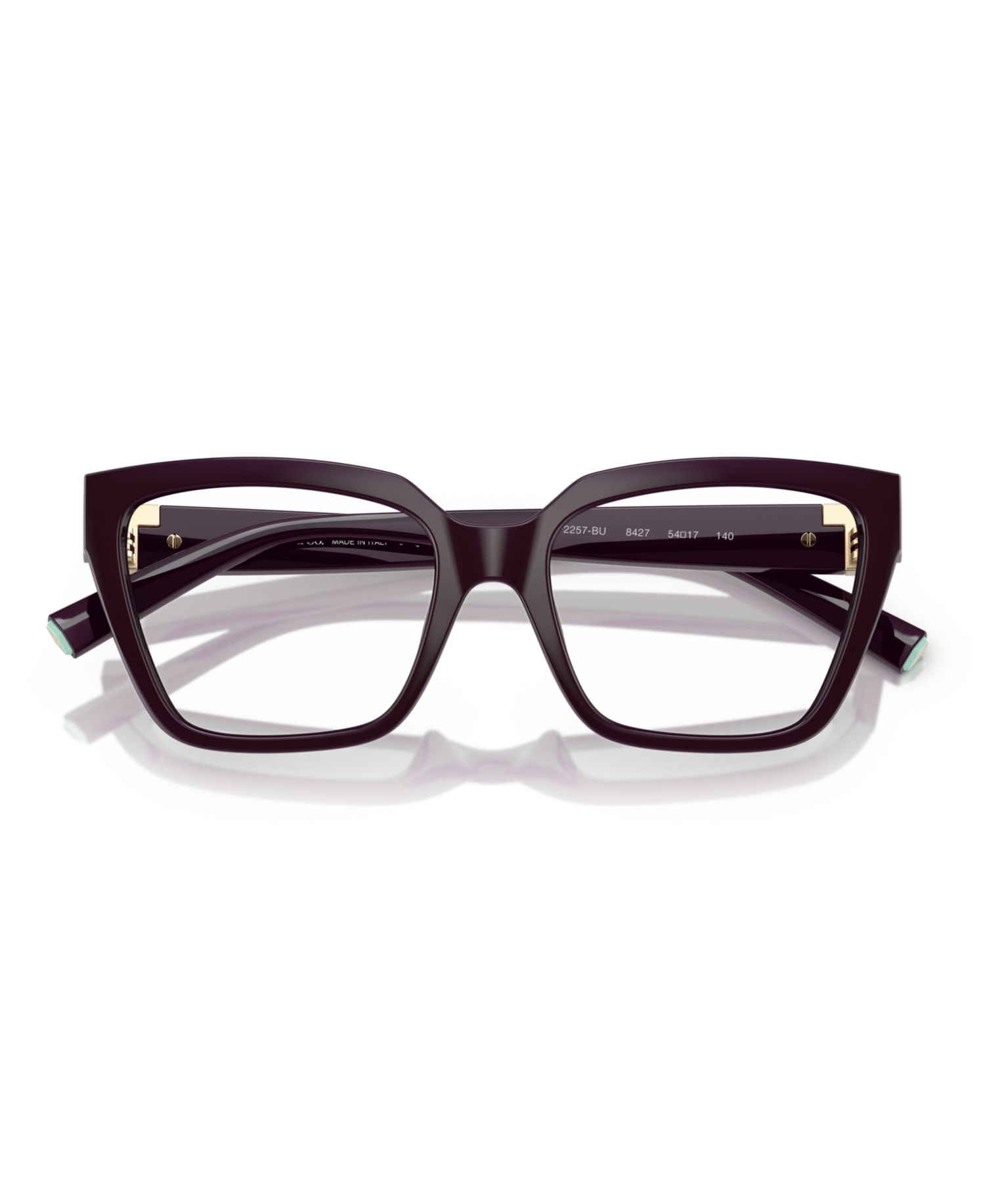 Woman Square Plastic TF2257BU Eyeglasses