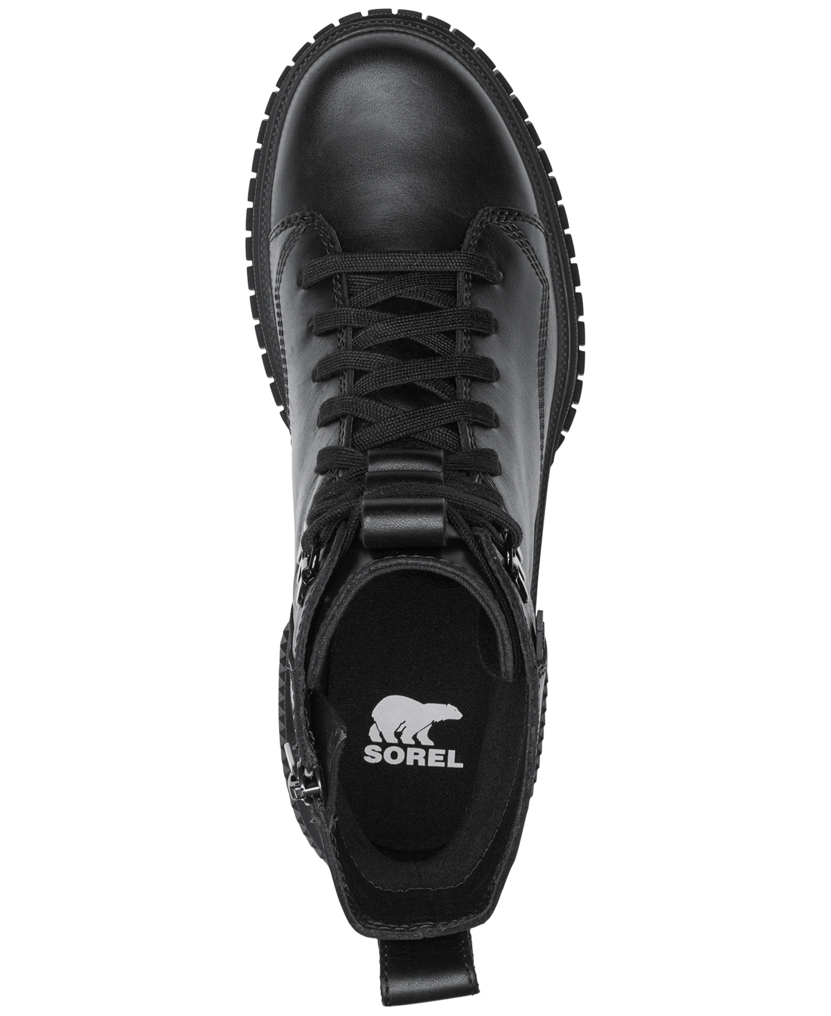 Sorel Onaave Womens Lace-up Man Made Combat & Lace-up Boots In Black,black