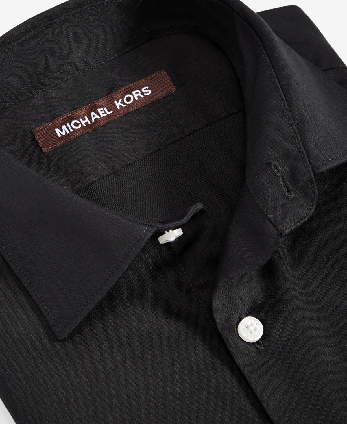 Michael Kors Big Boys Cotton Plain Button-Up Dress Shirt