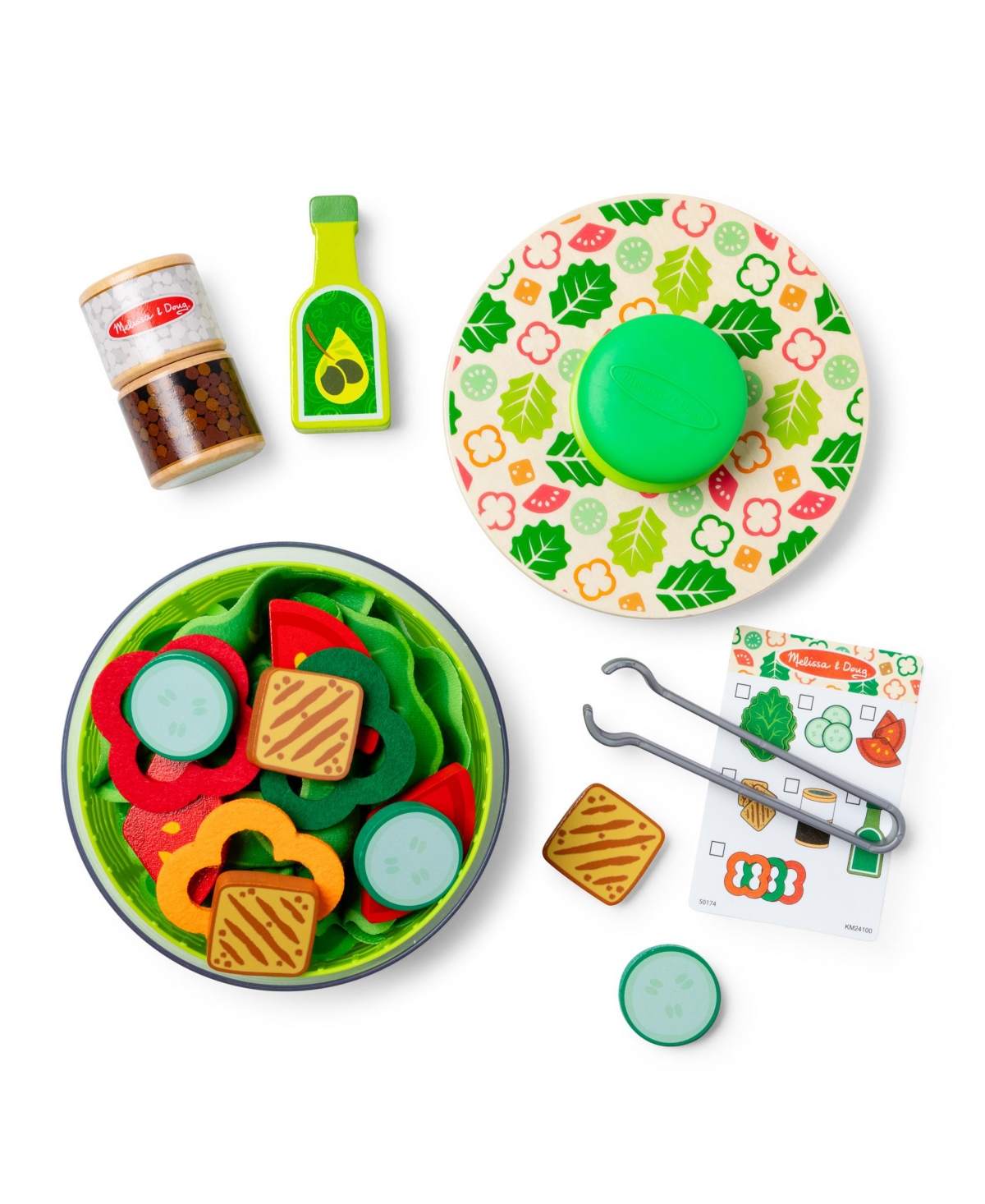 Melissa & Doug Salad Spinner Play Set In Multi-color