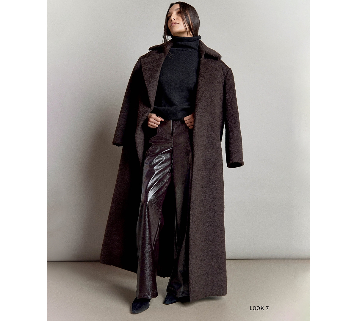 Kenneth Cole Women's Brushed-Wool Blend Faux-Fur Belted Trench Coat