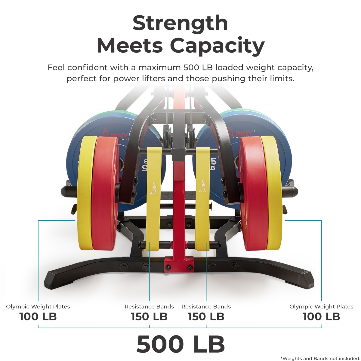 Sunny Health & Fitness Multifunctional Strength Training All in One Home Gym 500 Lb Max Load Weight