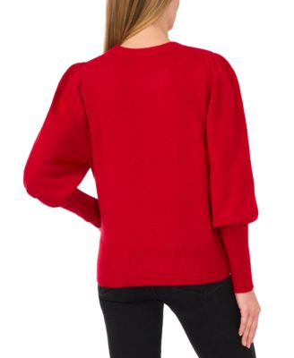 Women's Rhinestone Bow Crew Neck Sweater