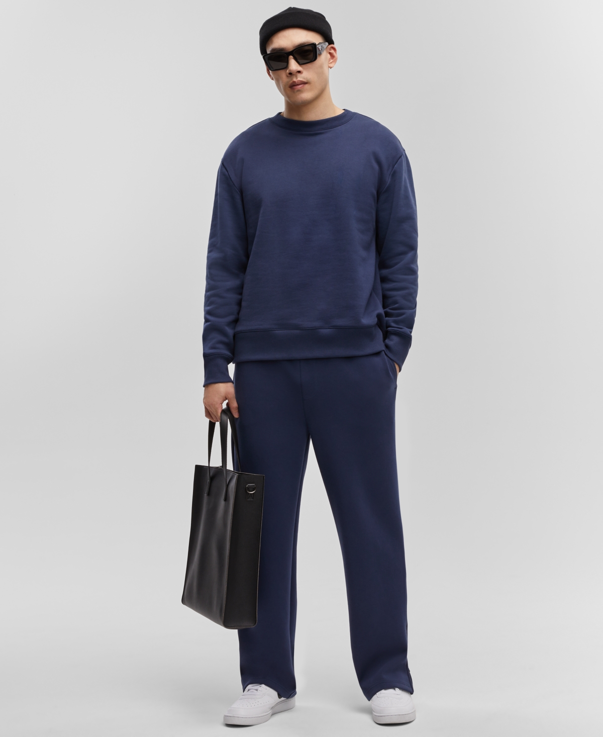 Mode Of One Men's Relaxed-fit Fleece Sweatshirt, Created For Macy's In Caspian Waters
