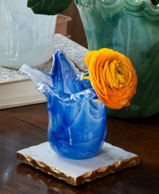 Onda Glass Cobalt Petite Vase