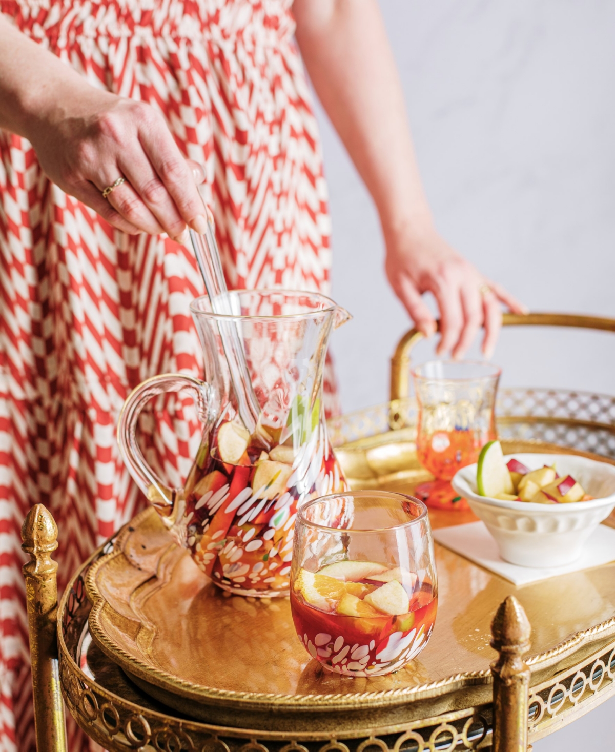 Vietri Chiara Juice Glass In Orange