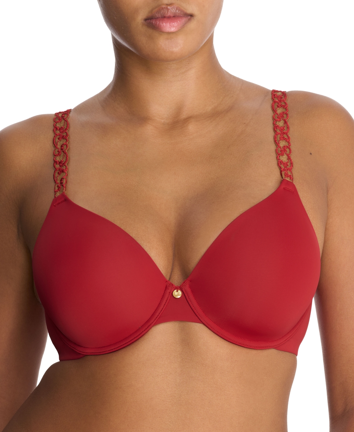 Natori Pure Luxe Contour Underwire Bra In Samba,biscuit