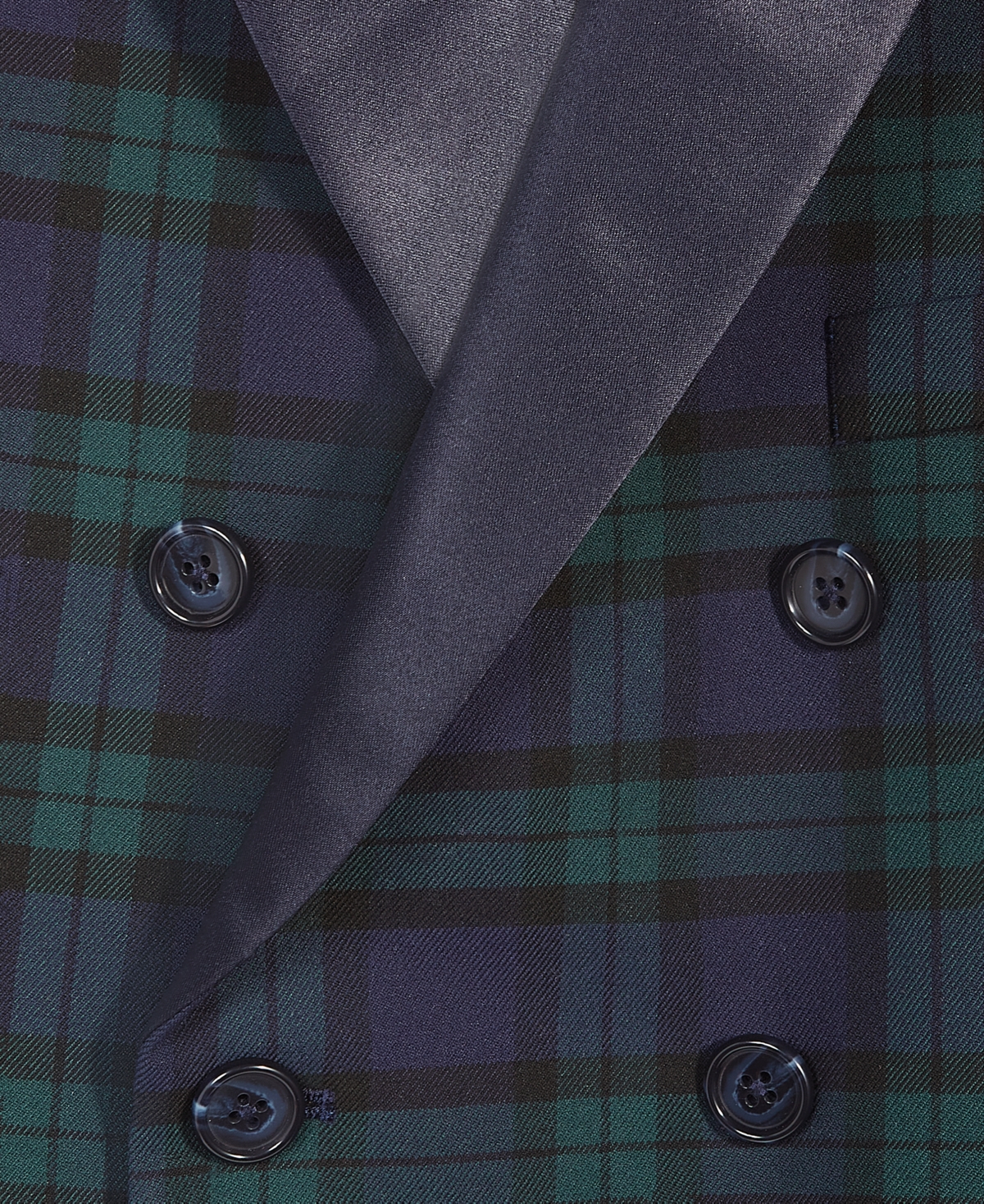 B by Brook Brothers Big Boys Plaid Double-Breasted Jacket -green