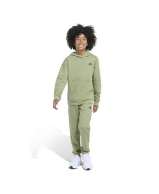 Big Boys Minimal Logo Fleece Pullover, 2-Piece Set