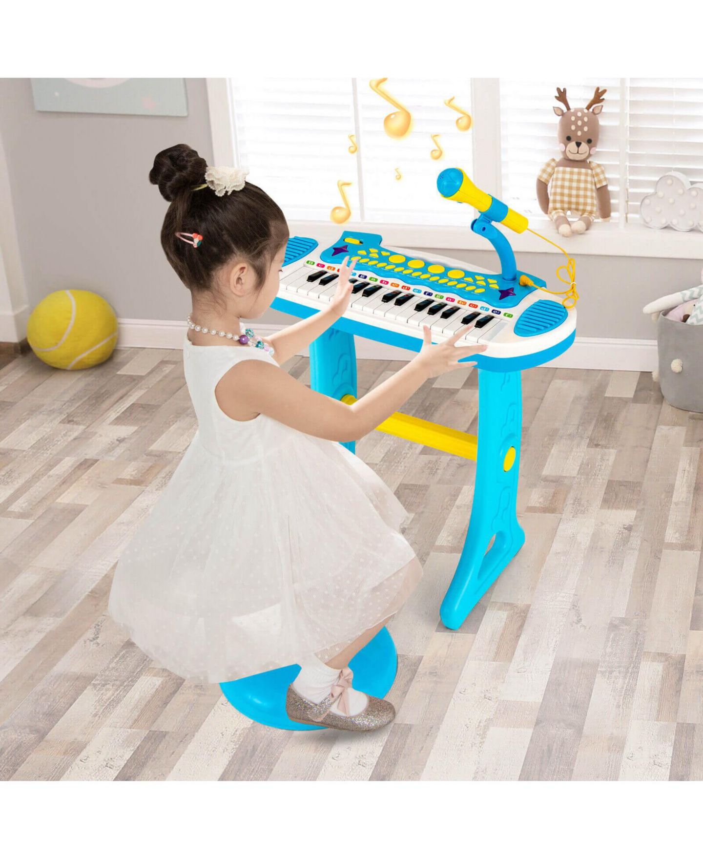 Детская игрушка SUGIFT 31-Key Kids Musical Instrument Piano Keyboard Toy with Microphone, Multiple Sounds and Demo Songs for Age 3+ — фото 5