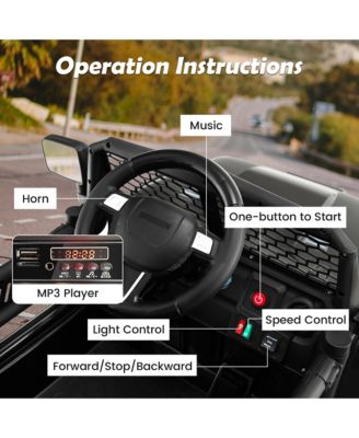 12V Kids Ride On Truck Car Electric Vehicle Remote w/ Music & Light Pink