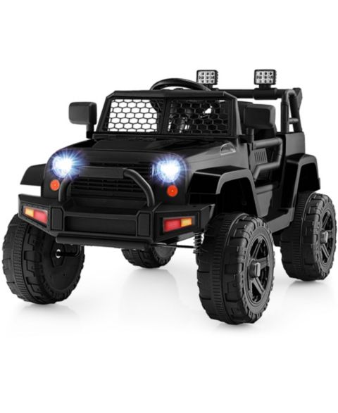 Детская игрушка Gymax 12V Kids Ride On Truck with Electric Remote Control, 39"L x 26"W x 26"H, 66 lbs. Capacity, Ages 3-7, цвет: Чёрный