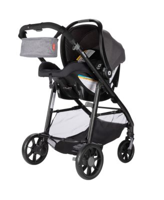 Quantum 4 3-in-1 Travel System with LiteClik30 R SafePlus Infant Car Seat and Base, Gray Slate