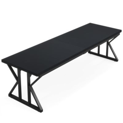 78.7-Inch Executive Desk, Large Computer Office Desk Workstation, Modern Study Writing Table Business Furniture for Home Office