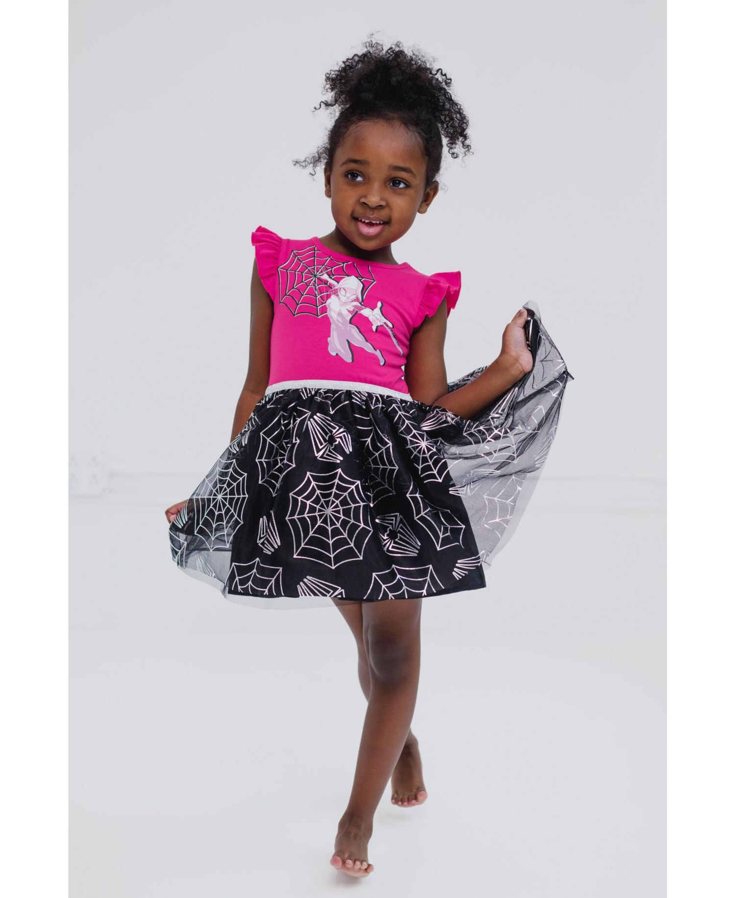 Girls Marvel Ghost Spider Tulle Tutu Dress to