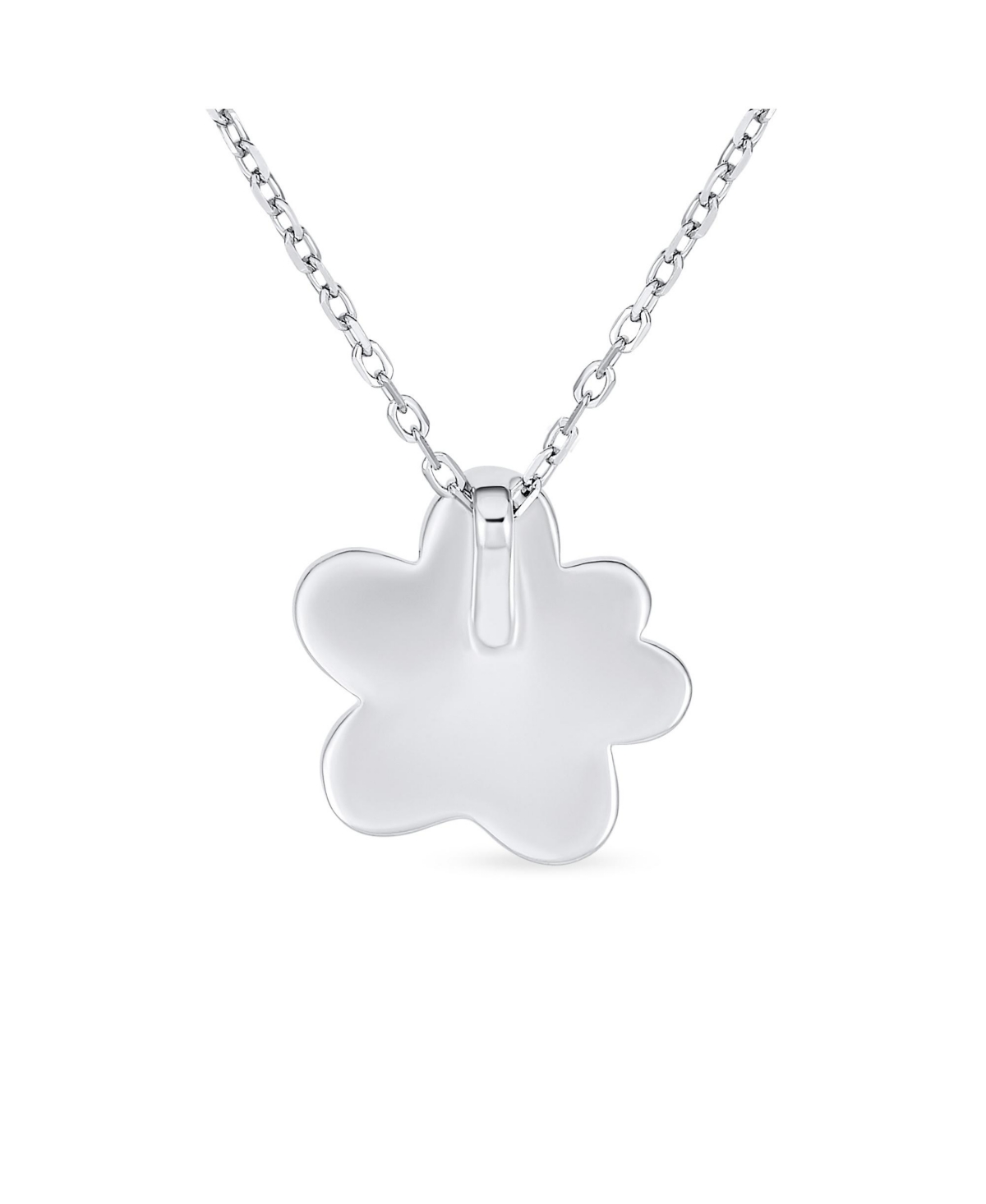 Bling Jewelry Bff Best Friend Animal Pet Lover Bff Synthetic Blue Opal Inlay Cat Dog Puppy Paw Print Necklace Pendant For Women Sterling Silver - Silv