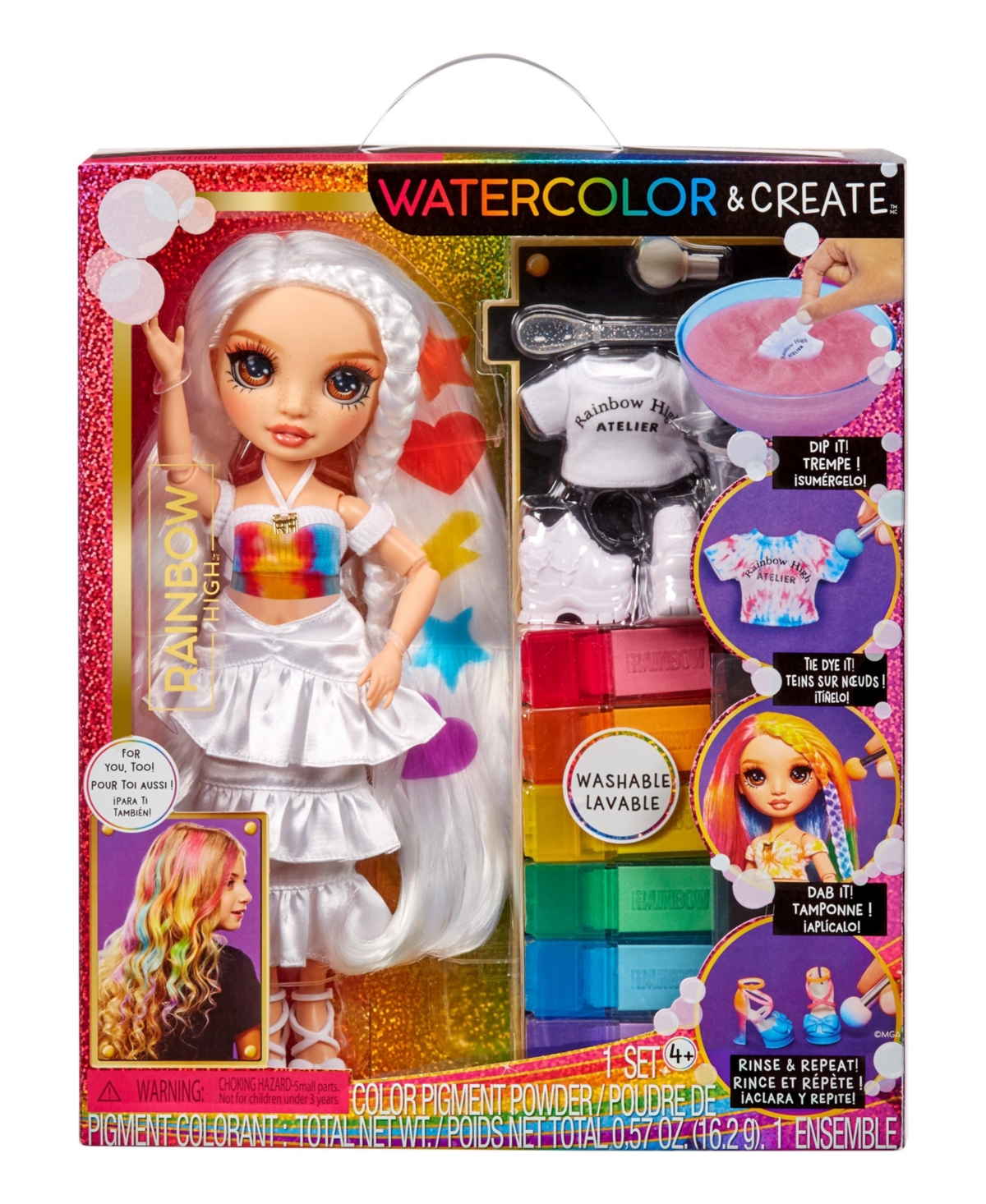 Rainbow High Watercolorâ Create Fashion Diy Doll In Multi Color
