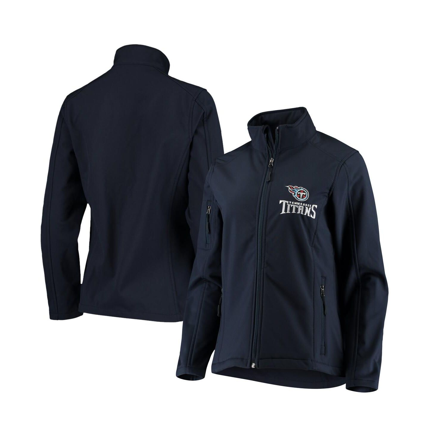 Женская куртка Dunbrooke Navy Tennessee Titans Full-Zip Sonoma Softshell — фото 1