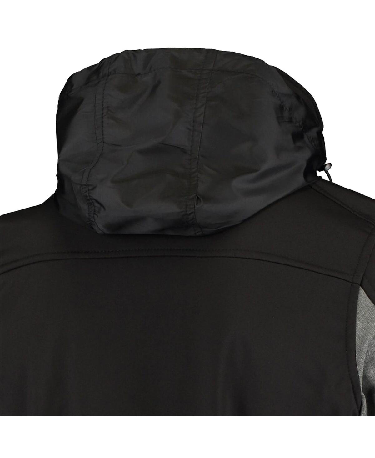 DUNBROOKE MEN'S BLACK TAMPA BAY BUCCANEERS CIRCLE ZEPHYR SOFTSHELL FULL-ZIP JACKET 