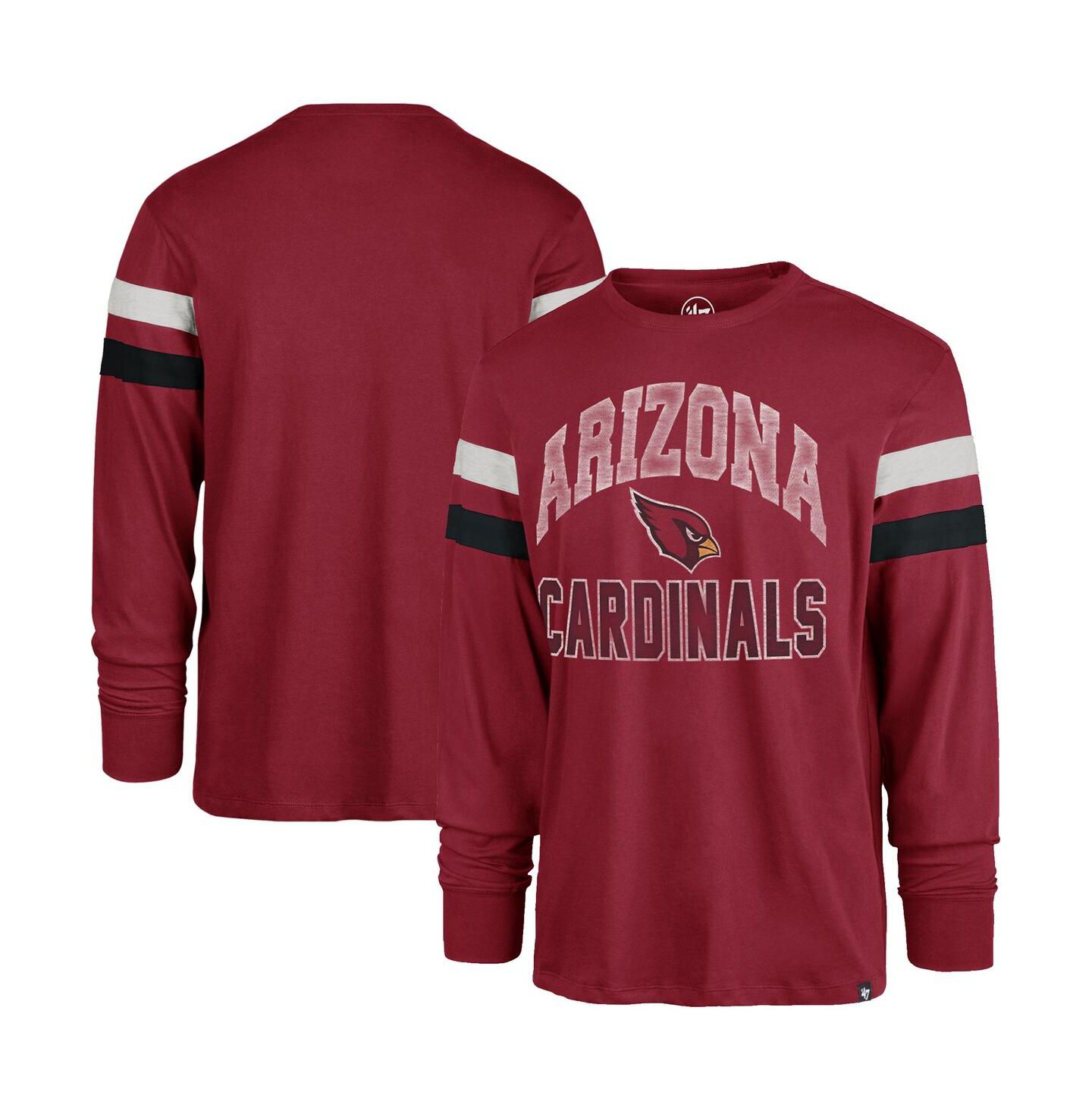 Мужская футболка '47 Brand Cardinal Arizona Cardinals Irving Long Sleeve — фото 1