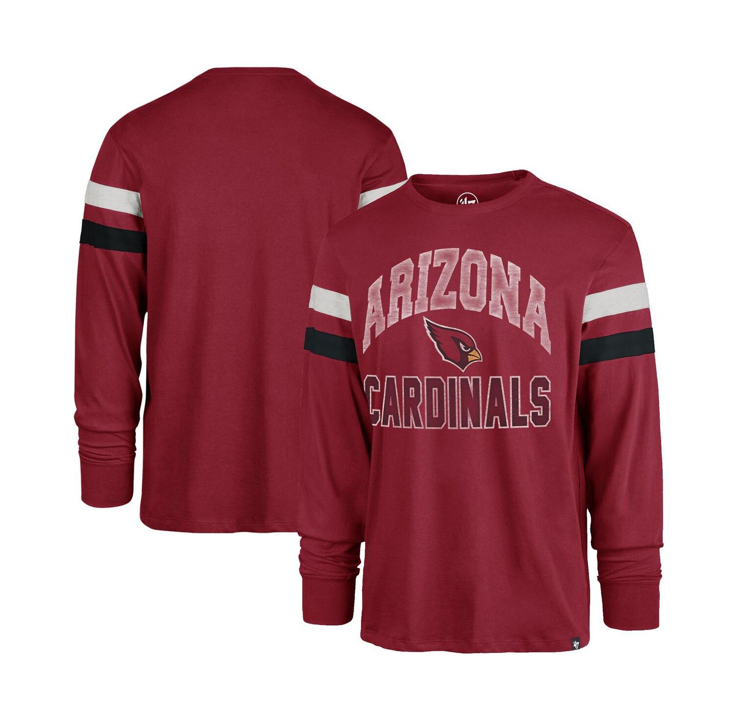 Men's Cardinal Arizona Cardinals Irving Long Sleeve T-Shirt