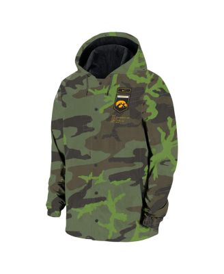 Men's Camo Iowa Hawkeyes Hoodie Full-Snap Jacket