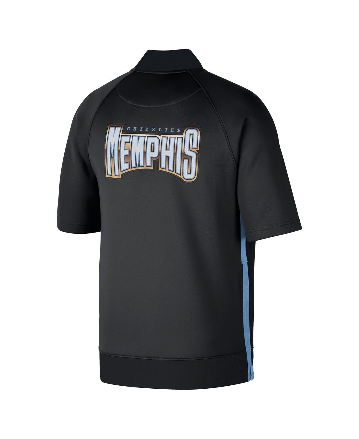 Nike Men'sMemphis Grizzlies 2022/23 City Edition Showtime Raglan Short Sleeve Full-Snap Jacket - Black