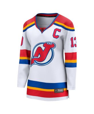 Women's Nico Hischier White New Jersey Devils Captain Patch Special Edition 2.0 Breakaway Player Jersey