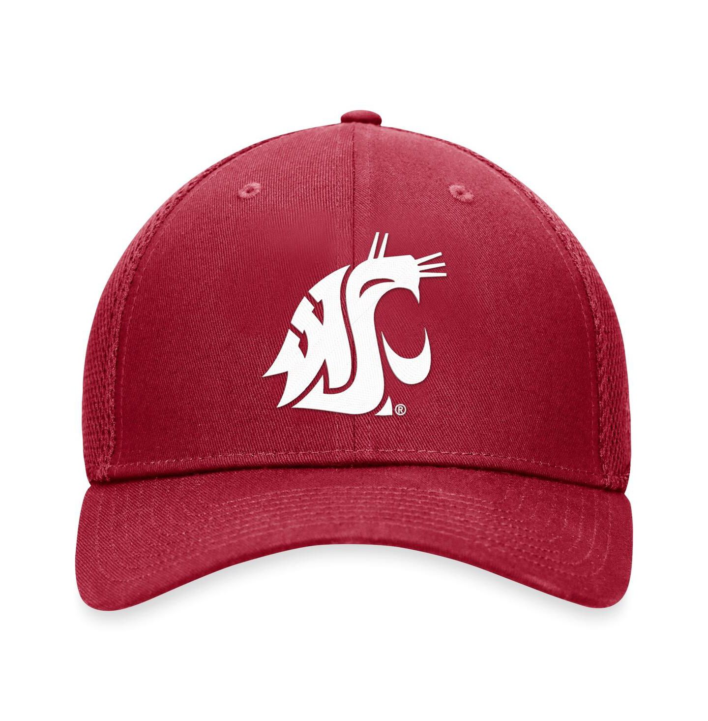 Мужская кепка Top of the World Crimson Washington State Cougars Spacer Flex Hat — фото 4