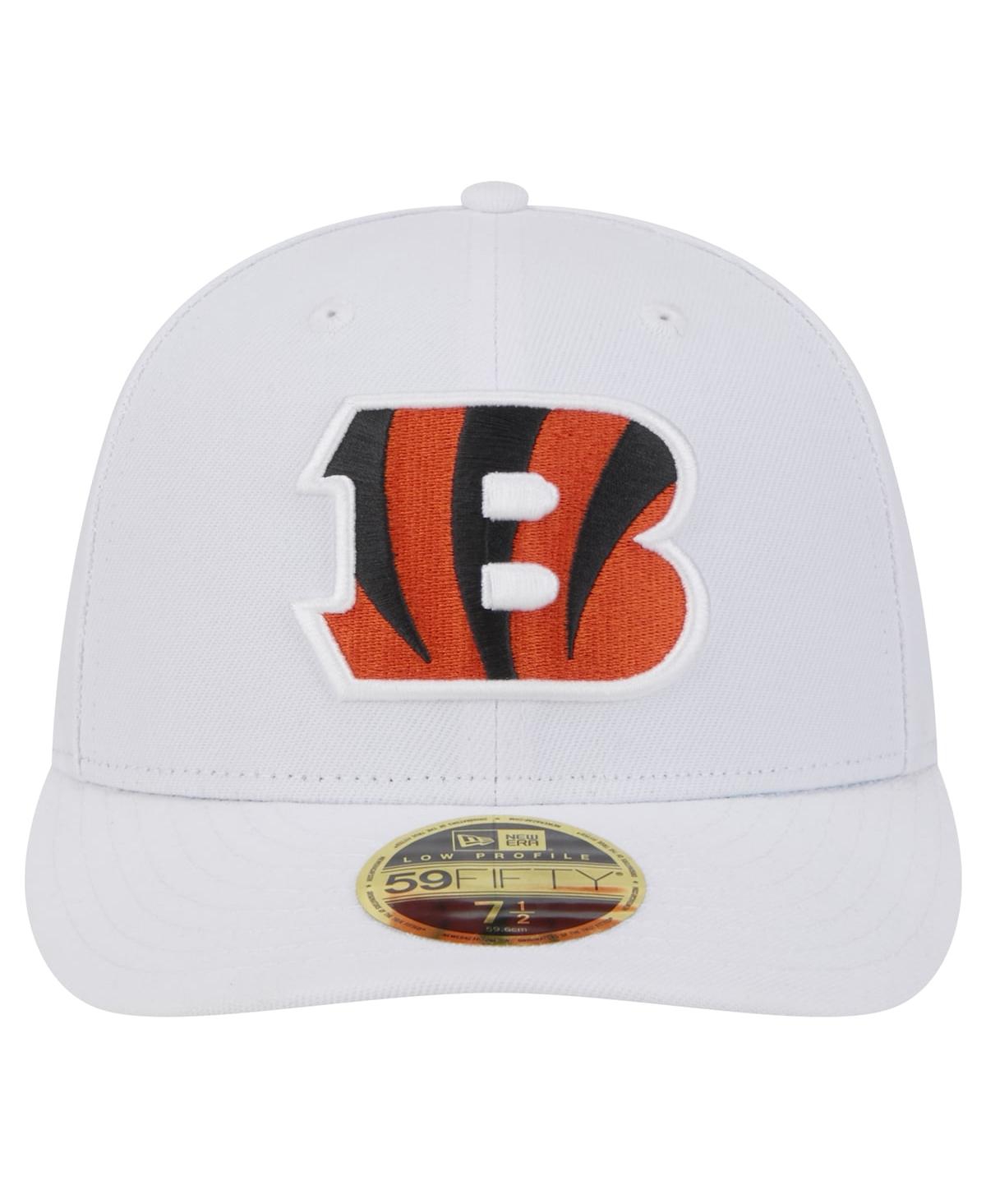 New Era Men's White Cincinnati Bengals Omaha Low Profile 59FIFTY Fitted Hat
