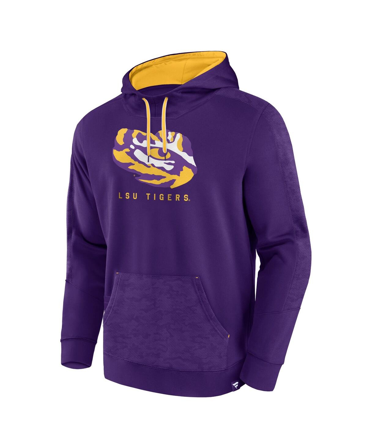 Fanatics Men's Purple Lsu Tigers Defender Pullover Hoodie In Purple